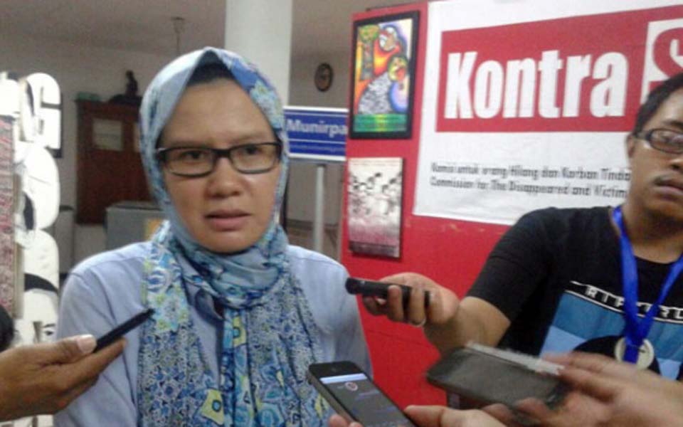 Kontras coordinator Yati Andriani – Undated (Tempo)