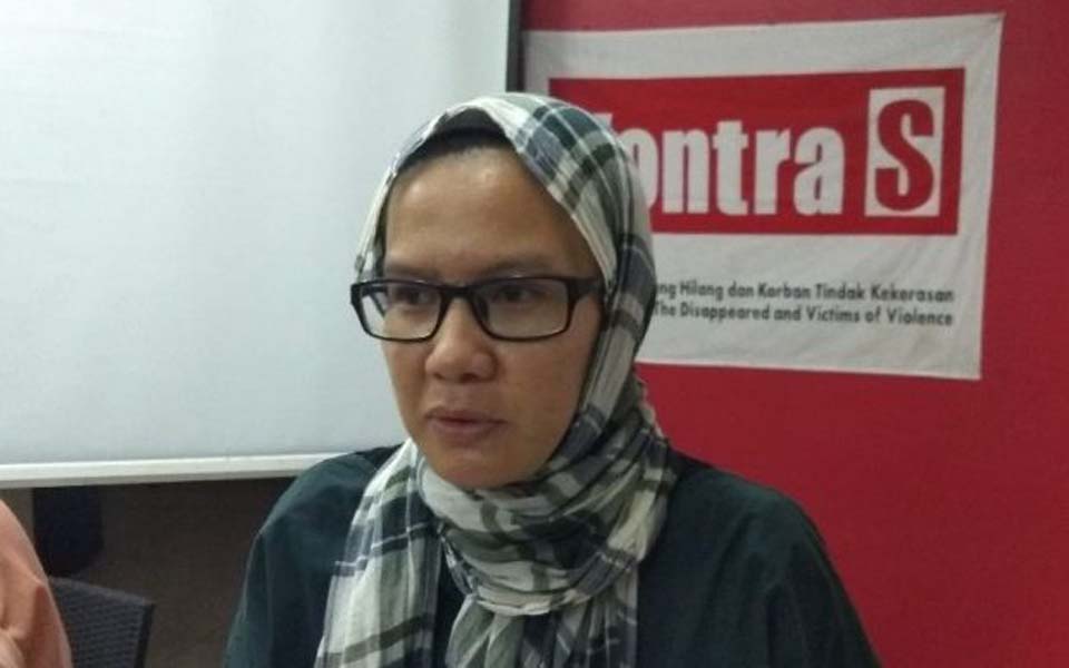 Kontras Coordinator Yati Andriyani (Kiblat)