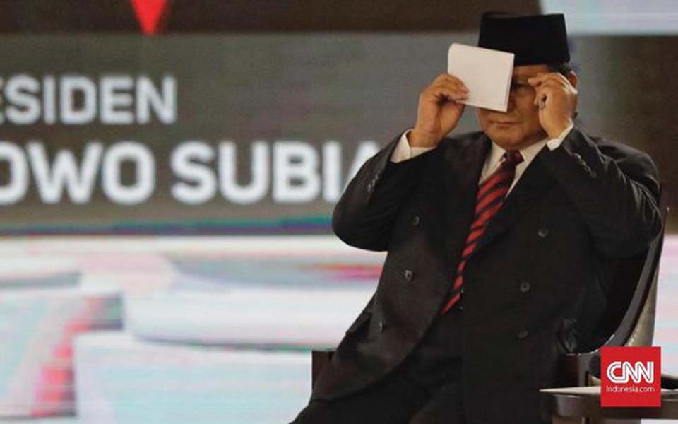Presidential hopeful Prabowo Subianto (CNN)