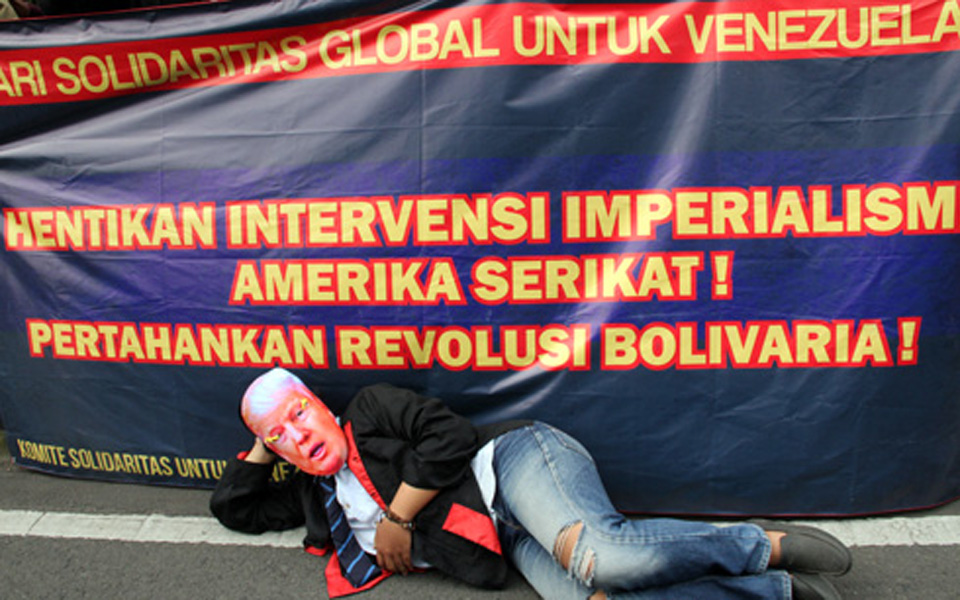 Solidarity Committee for Venezuela rally in Bandung – March 18, 2019 (Kabar Kampus)