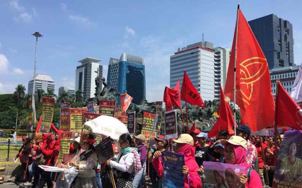 Women activists march on State Palace – March 8, 2019 (Kumparan)