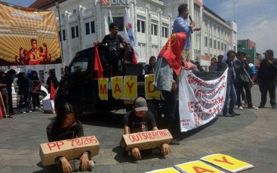 Yogyakarta Labour Alliance May Day rally at Zero Kilometre – May 1, 2019 (Tribune)